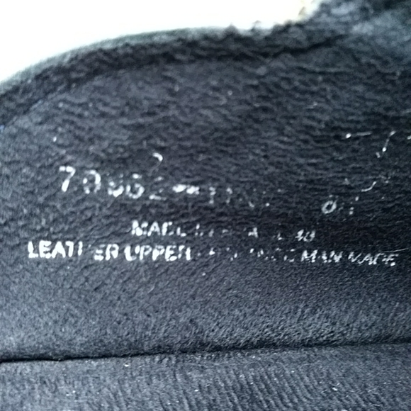 Clarks Leather Slip On Detailed Stitching Mules Clogs Shoes 8N Blue Green - Picture 14 of 16